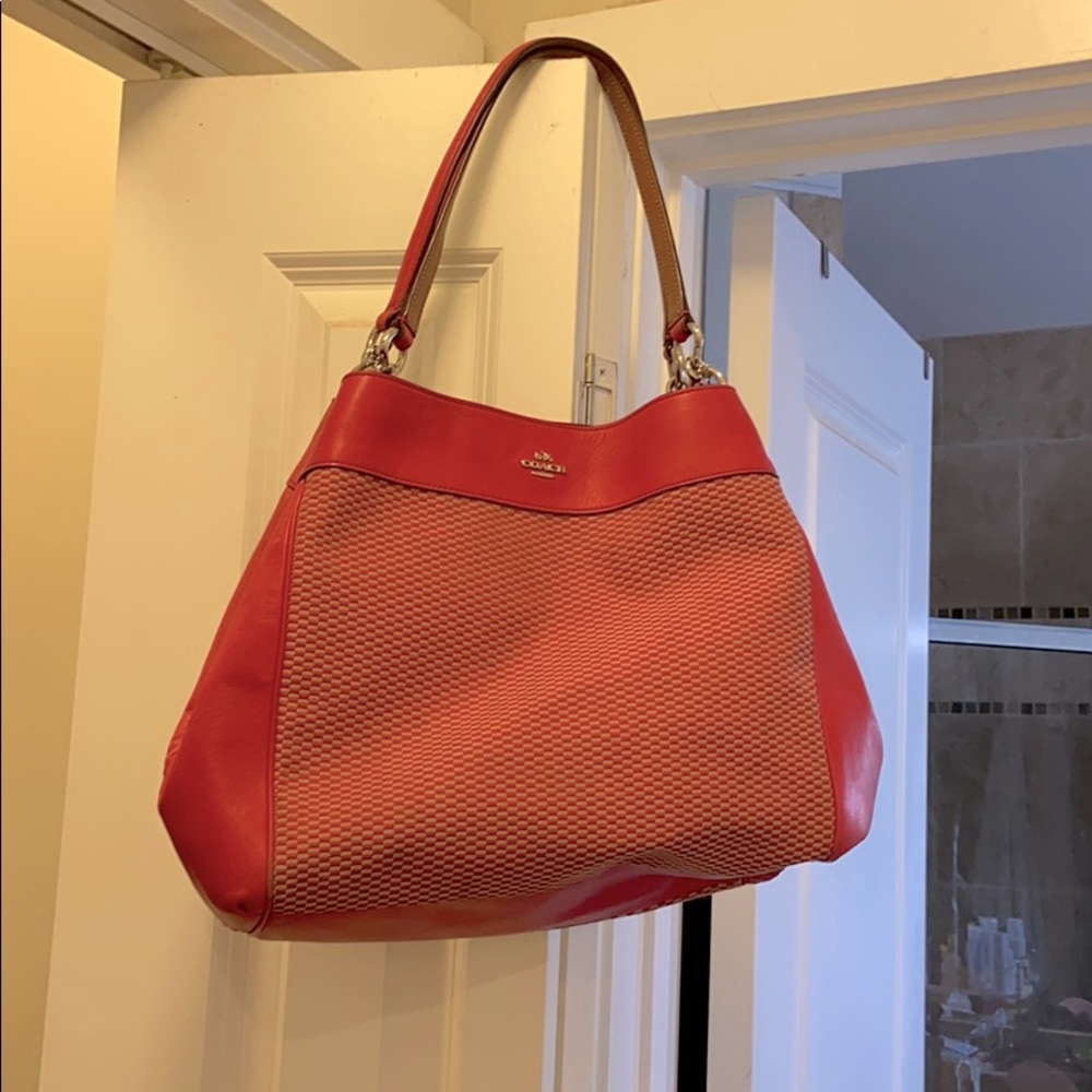 Pink Coach shoulder bag